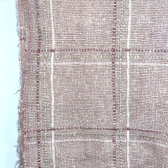 LOFT Pink Plaid Scarf - Picture 2 of 4